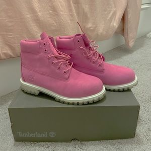 Pink Timberlands